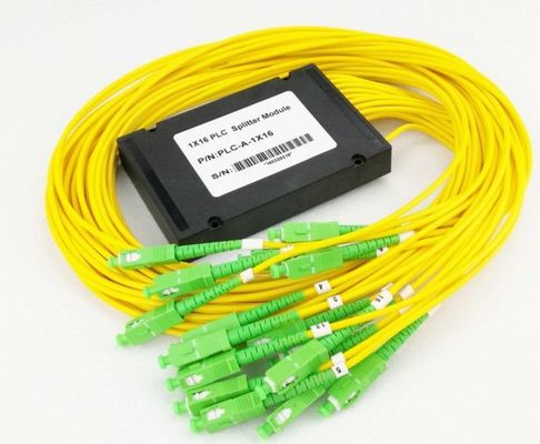 100 * 80 * 10mm 1 x 16 Faser Inspektion LSZH Optik-PLC-Teiler