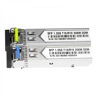 einzelner bidirektionaler optischer Transceiver 1.25G Lc Verbindungsstück-20Km